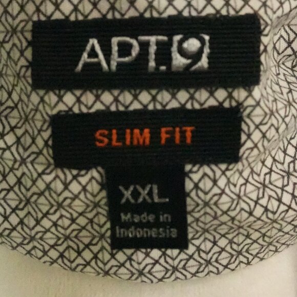 Short Sleeve 100% Cotton One Pocket LNC Button Down Slim Fit XXL Mens - Picture 4 of 5